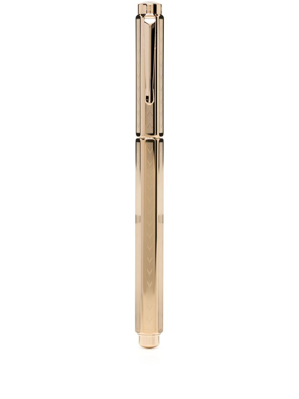 Caran d'Ache chevron engraved pen - Gold von Caran d'Ache