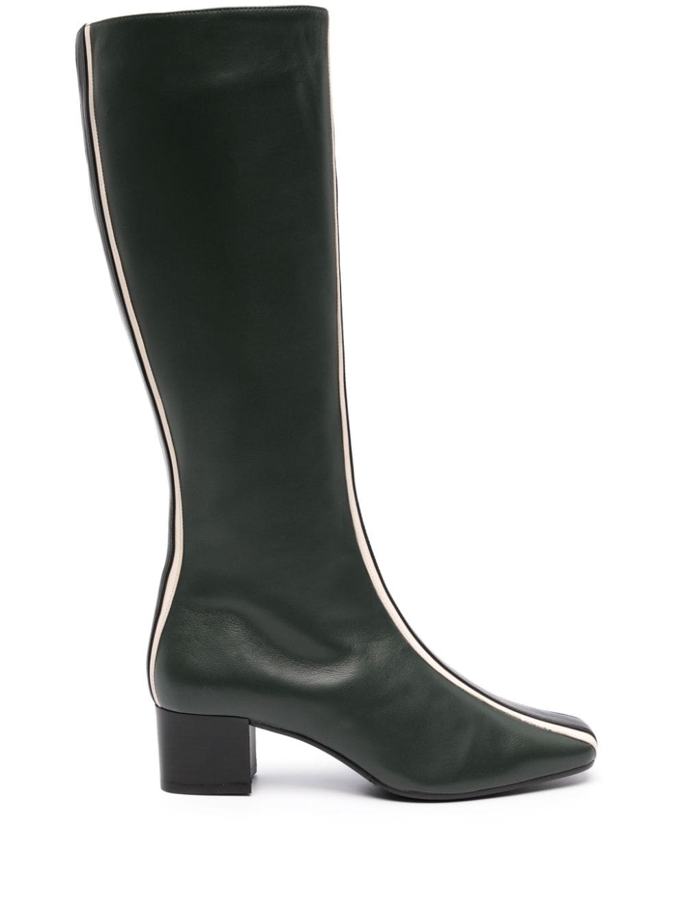 Carel Paris 45mm stripe-detailing leather boots - Green von Carel Paris