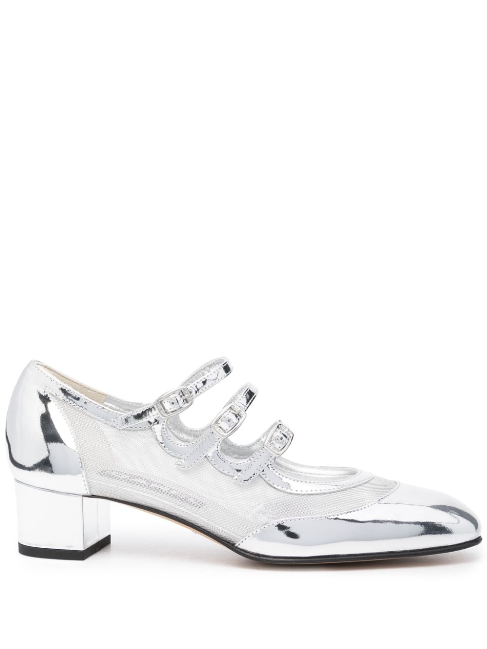 Carel Paris Kinight leather pumps - Silver von Carel Paris