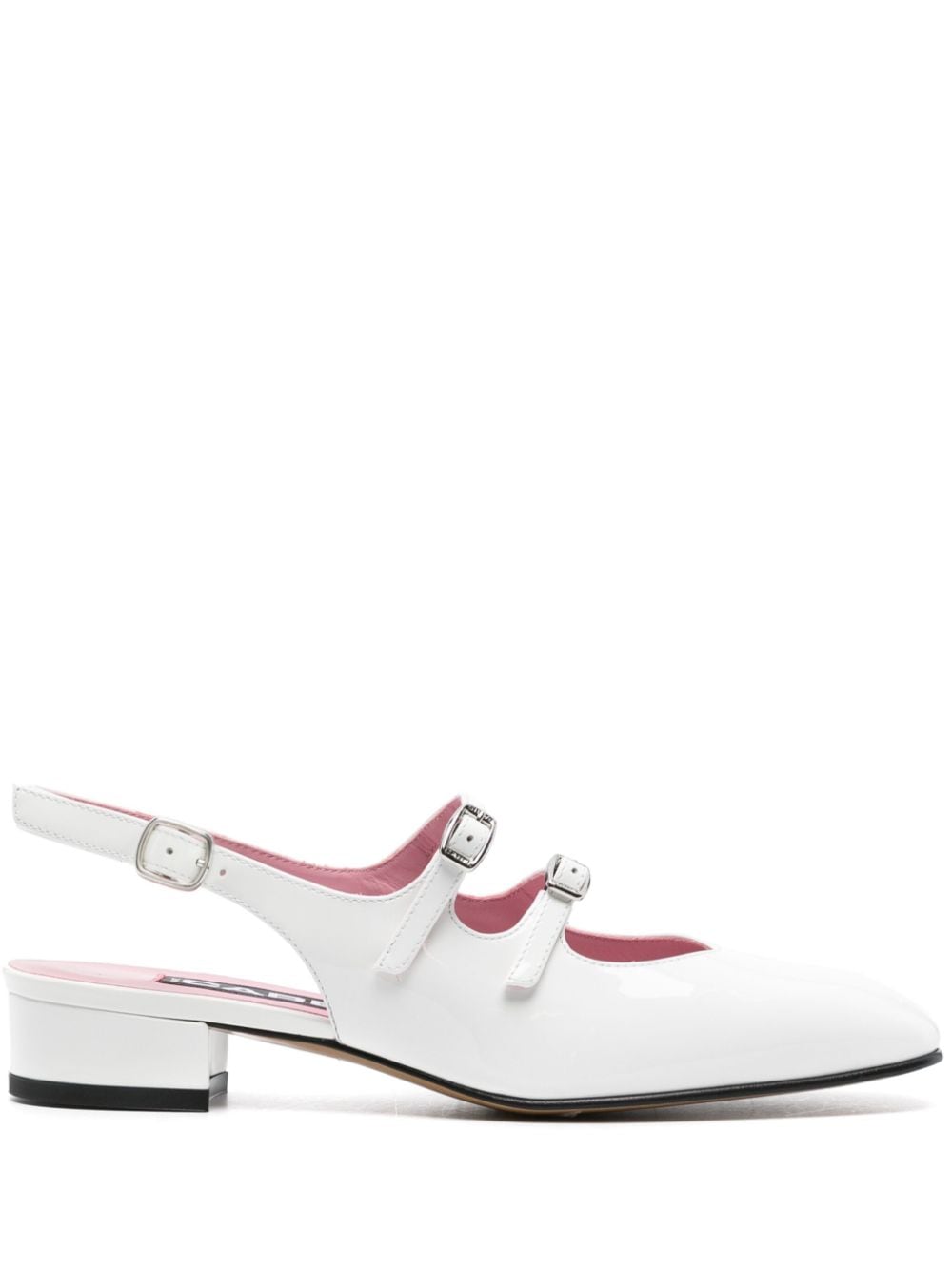 Carel Paris Peche patent Mary Jane pumps - White von Carel Paris