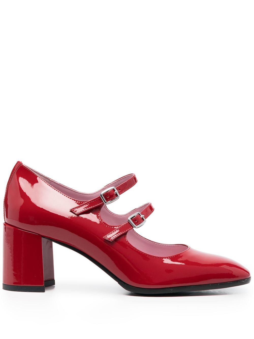 Carel Paris double-strap mid-heel pumps - Red von Carel Paris