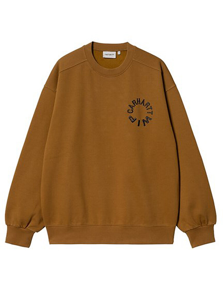 CARHARTT WIP Sweater WORK VARSITY braun | XL von Carhartt WIP
