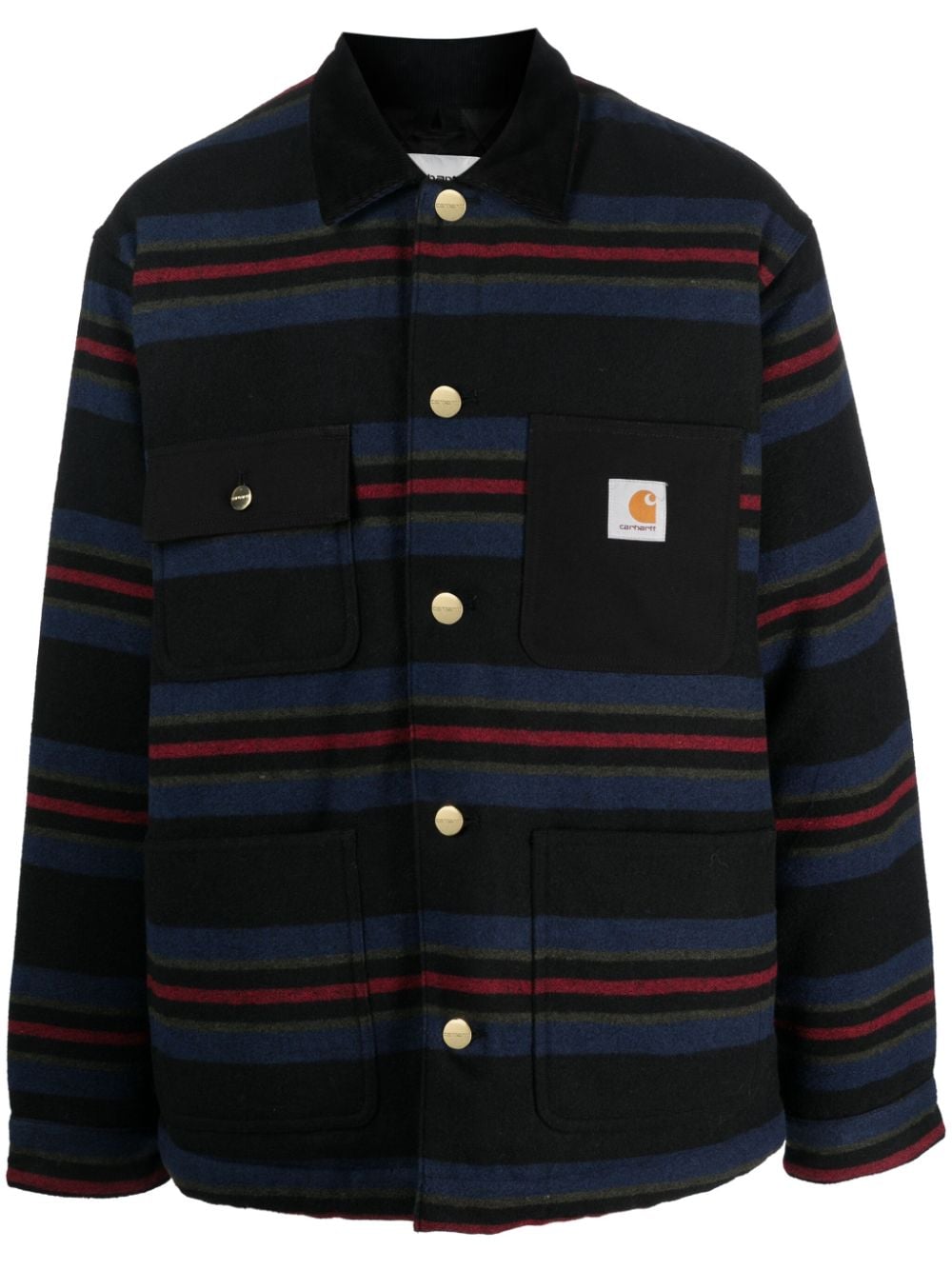 Carhartt WIP Oregon stripe-print shirt jacket - Blue von Carhartt WIP