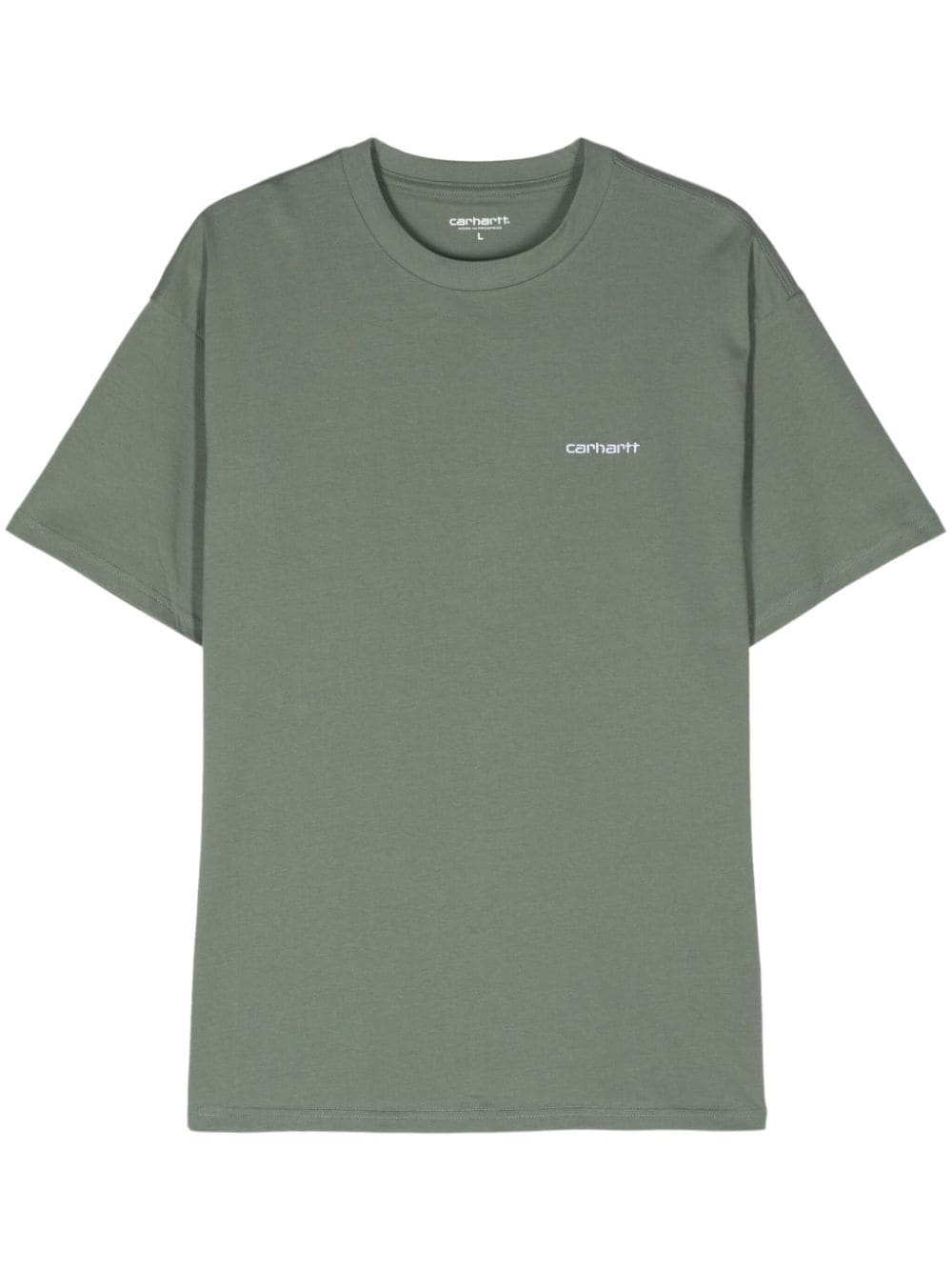 Carhartt WIP S/S Script cotton T-shirt - Green von Carhartt WIP