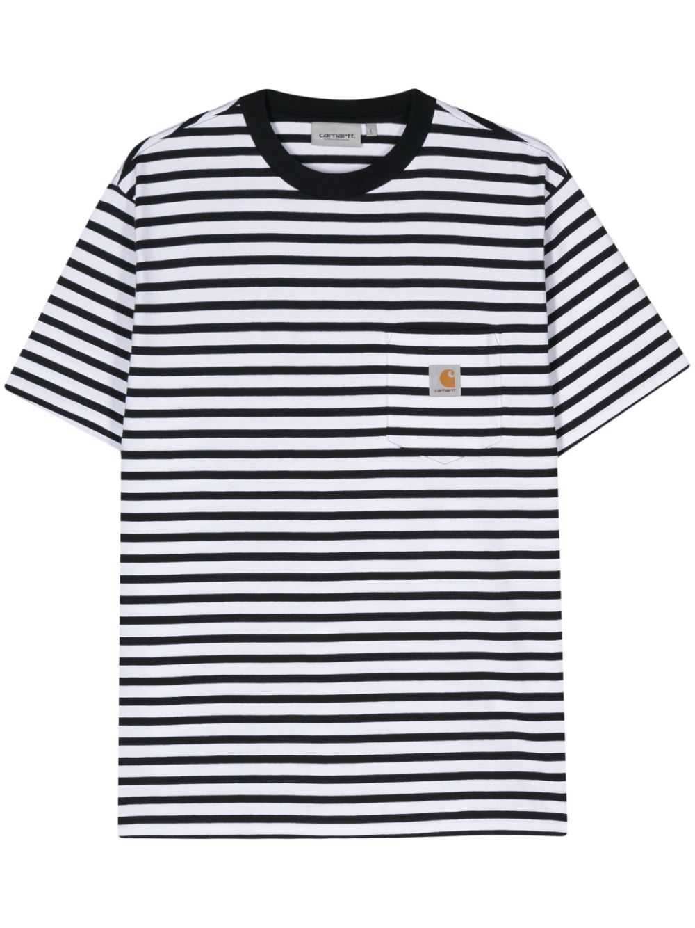 Carhartt WIP S/S Seidler striped T-shirt - White von Carhartt WIP