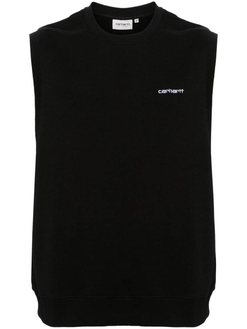 Carhartt WIP Script cotton vest - Black von Carhartt WIP