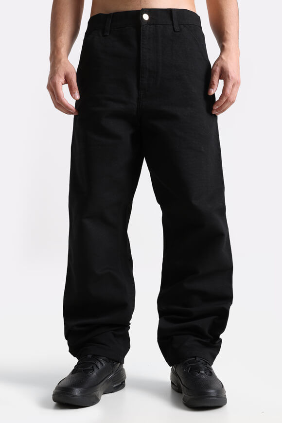 Carhartt WIP Single Knee Relaxed Straight Fit Jeans L32 | Black Rinsed | Herren  | 26/32 von Carhartt WIP