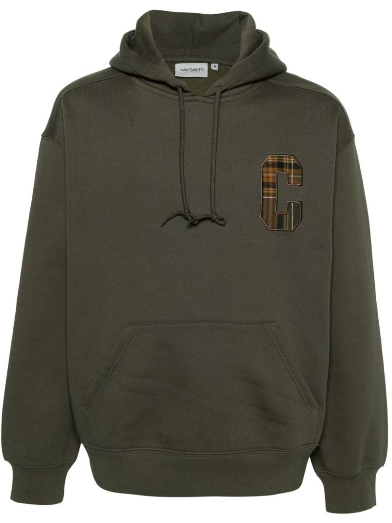 Carhartt WIP Wiles Sweat logo-patch hoodie - Green von Carhartt WIP