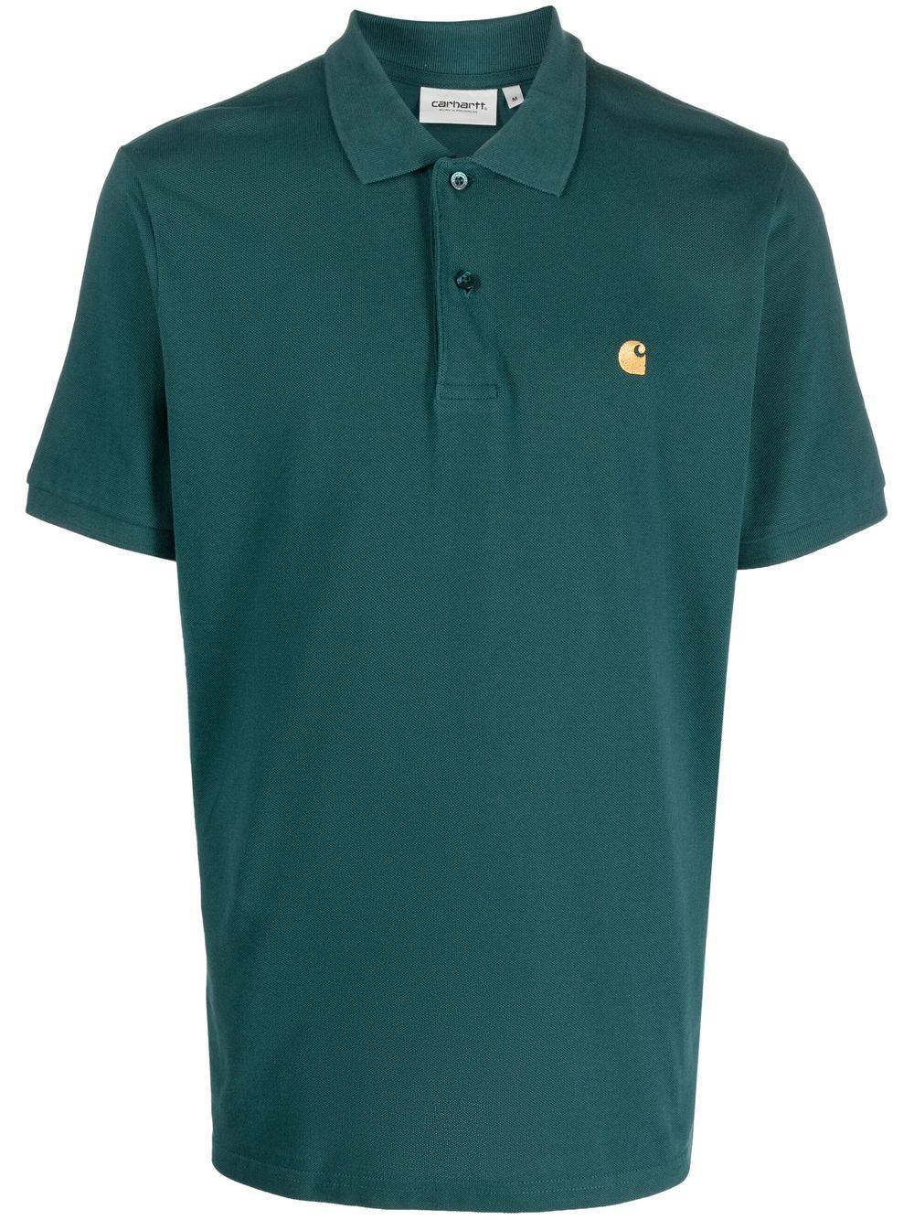 Carhartt WIP embroidered-logo polo shirt - Green von Carhartt WIP