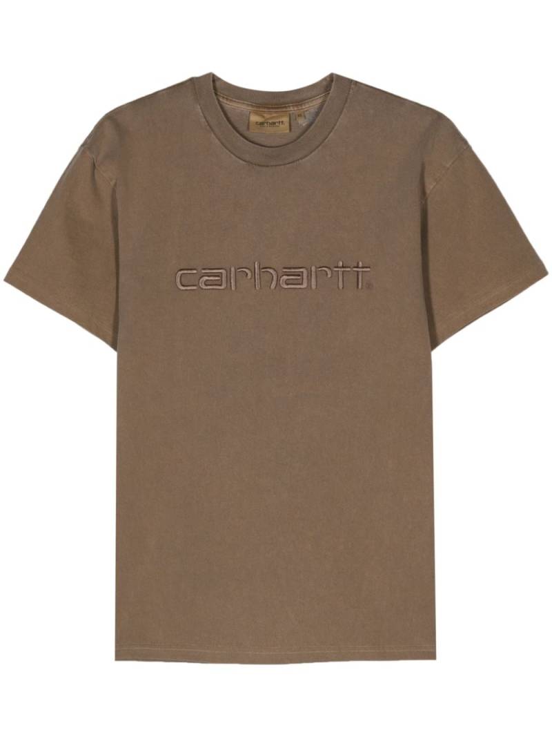 Carhartt WIP logo-embroidered cotton T-shirt - Brown von Carhartt WIP