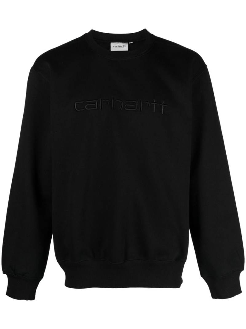 Carhartt WIP logo-embroidered cotton blend sweatshirt - Black von Carhartt WIP