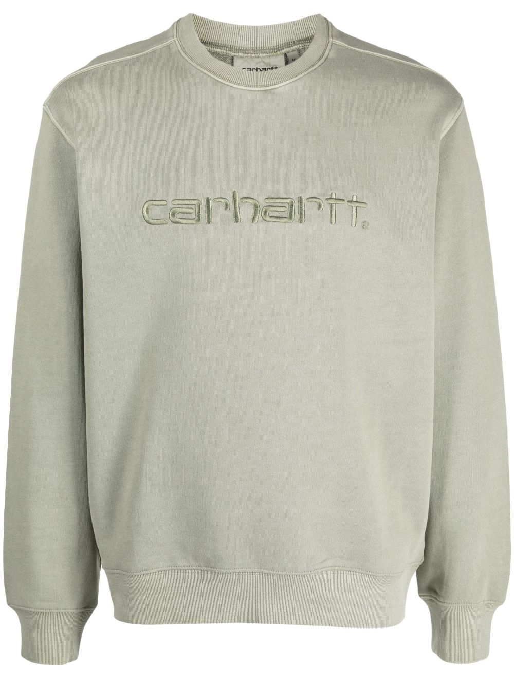 Carhartt WIP logo-embroidered cotton jumper - Green von Carhartt WIP