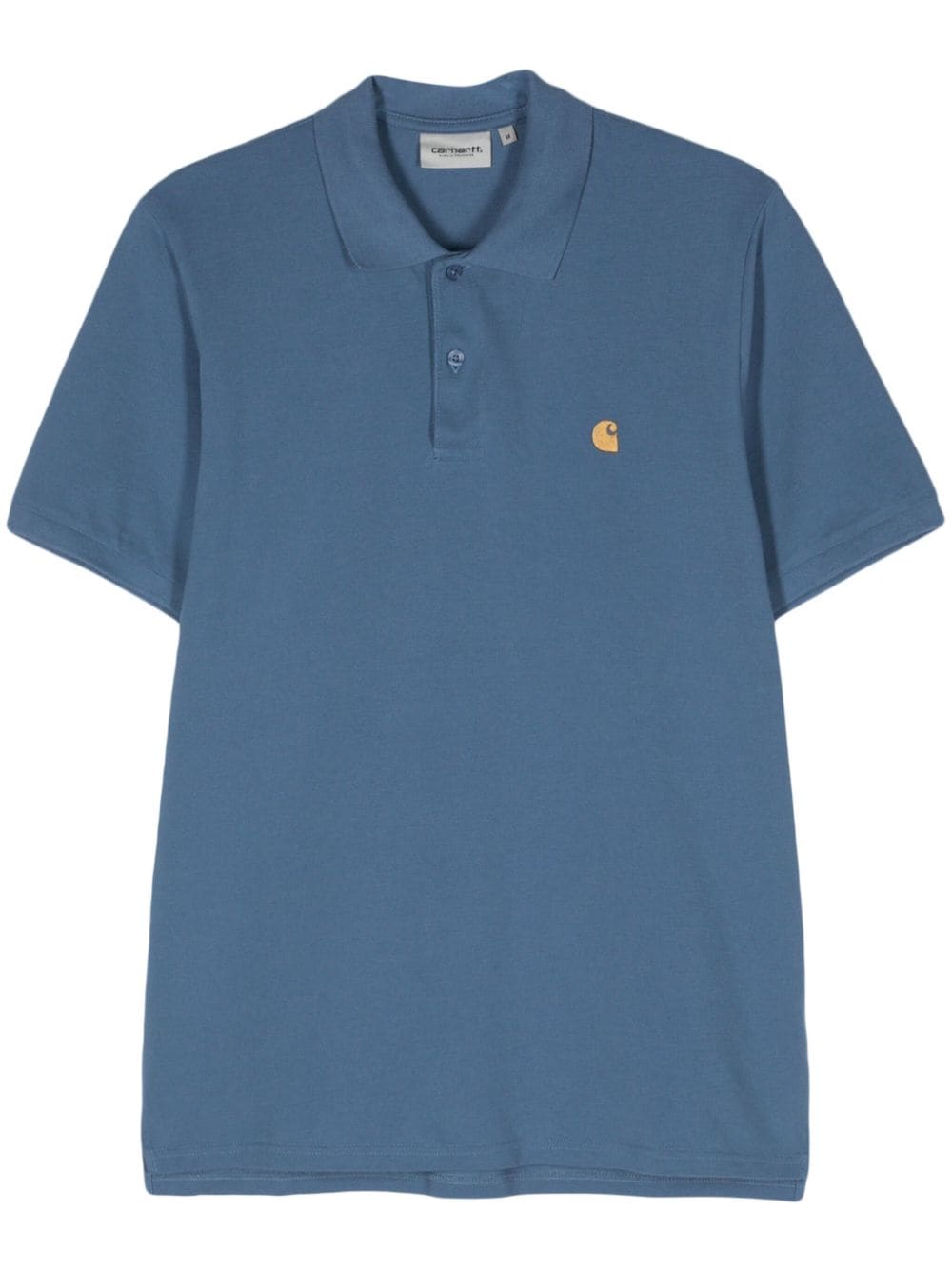 Carhartt WIP logo-embroidered cotton polo shirt - Blue von Carhartt WIP