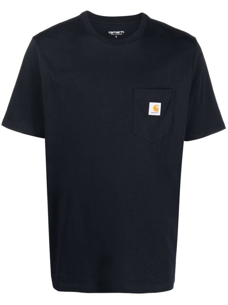 Carhartt WIP logo-patch cotton T-shirt - Blue von Carhartt WIP