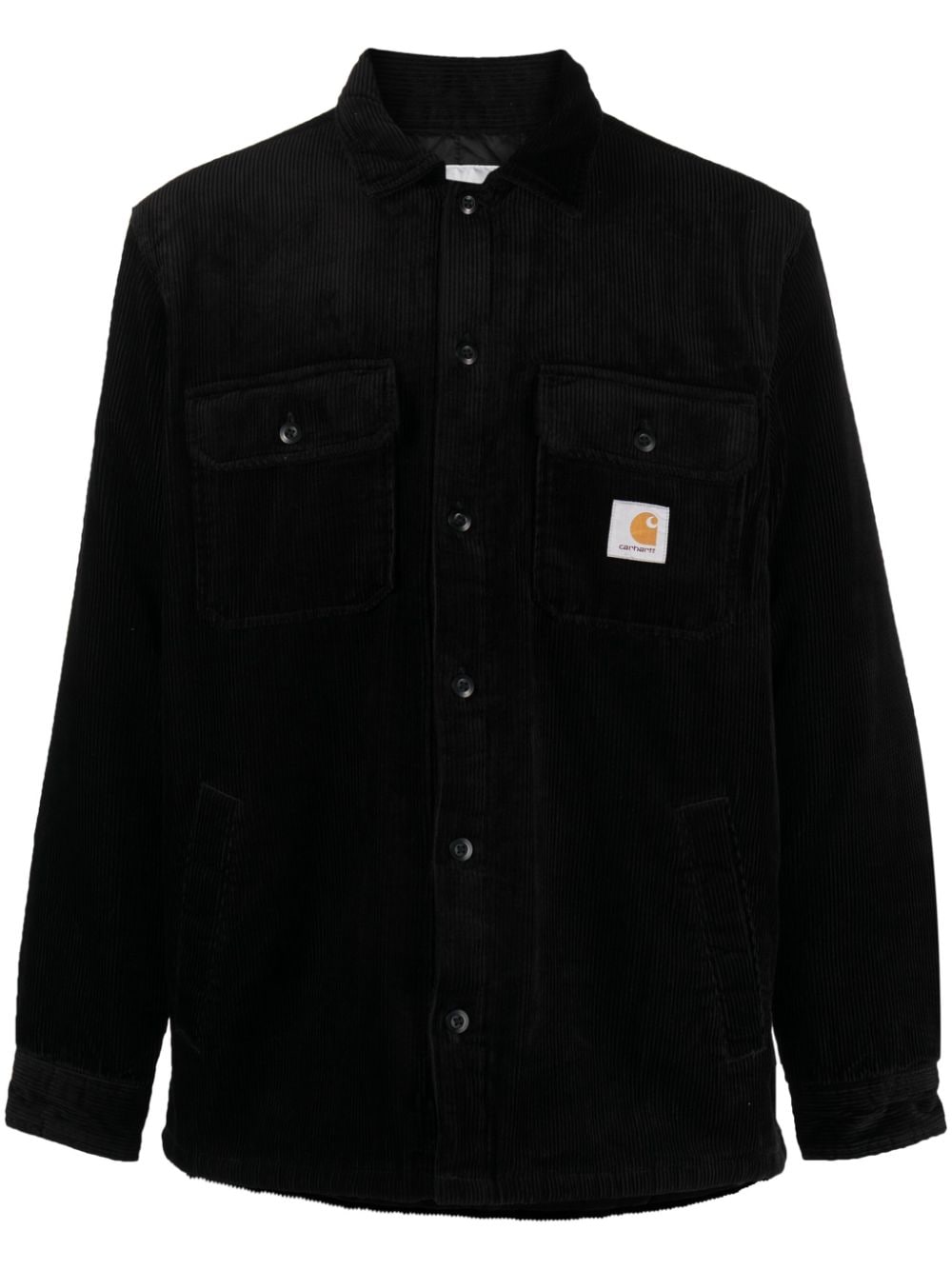 Carhartt WIP logo-patch cotton shirt jacket - Black von Carhartt WIP