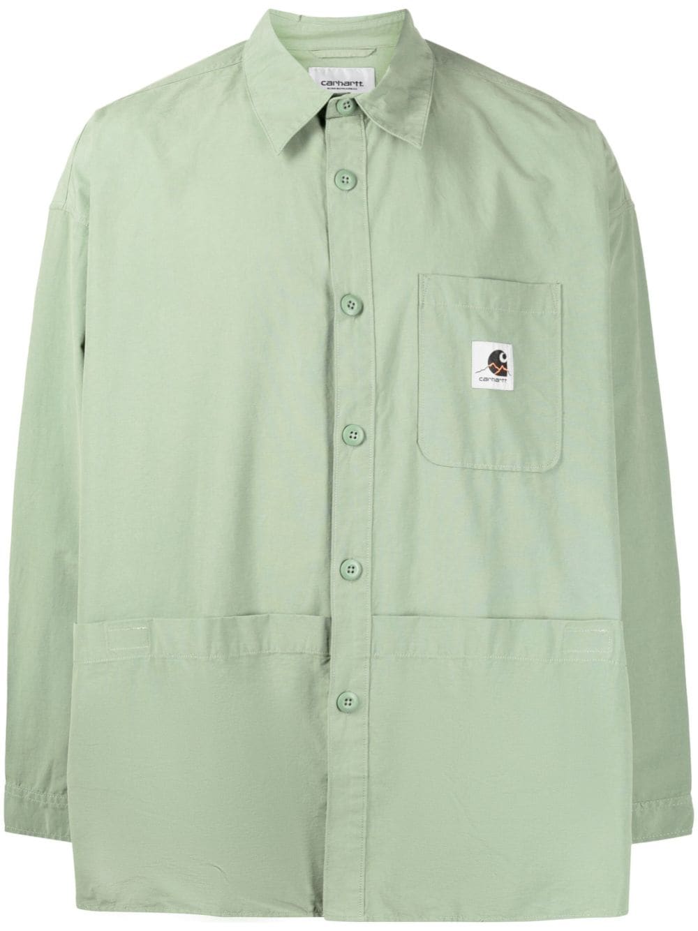 Carhartt WIP logo-patch long-sleeve shirt - Green von Carhartt WIP