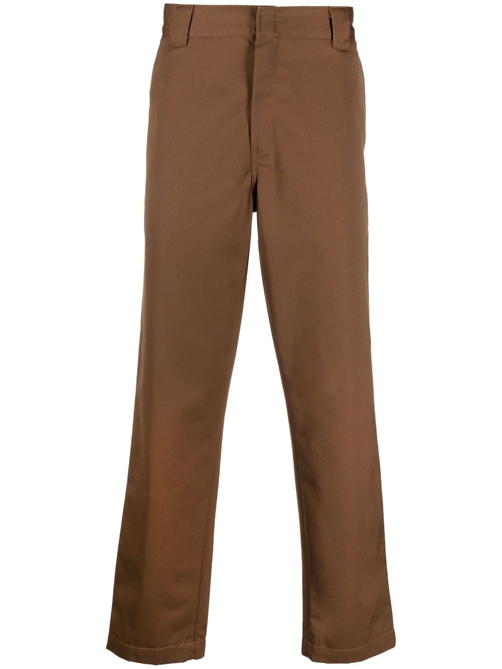 Carhartt WIP logo-patch straight-leg trousers - Brown von Carhartt WIP