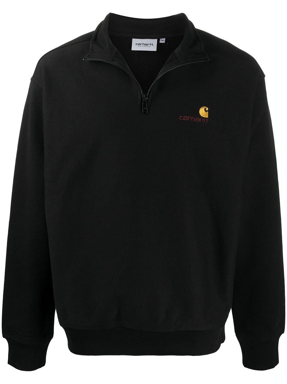 Carhartt WIP short-zip logo sweatshirt - Black von Carhartt WIP