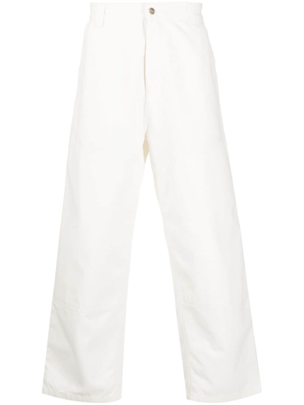 Carhartt WIP wide-panel cotton trousers - White von Carhartt WIP