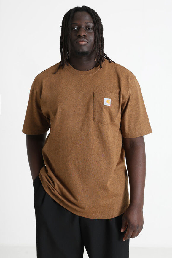 Carhartt Workwear Pocket Oversize T-Shirt | Oiled Walnut Heather | Herren  | L von Carhartt Workwear