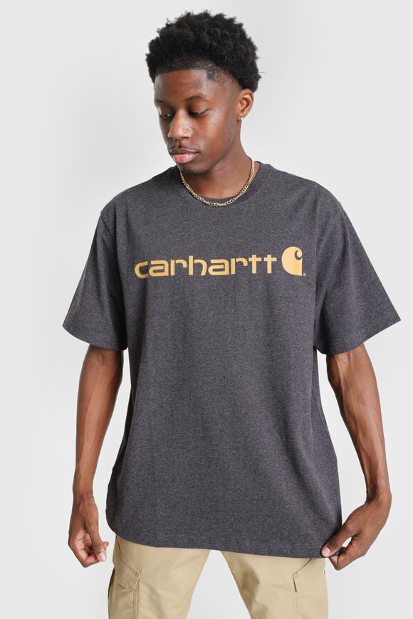 Carhartt Workwear Logo Graphic Oversize T-Shirt | Carbon Heather | Herren  | S von Carhartt Workwear