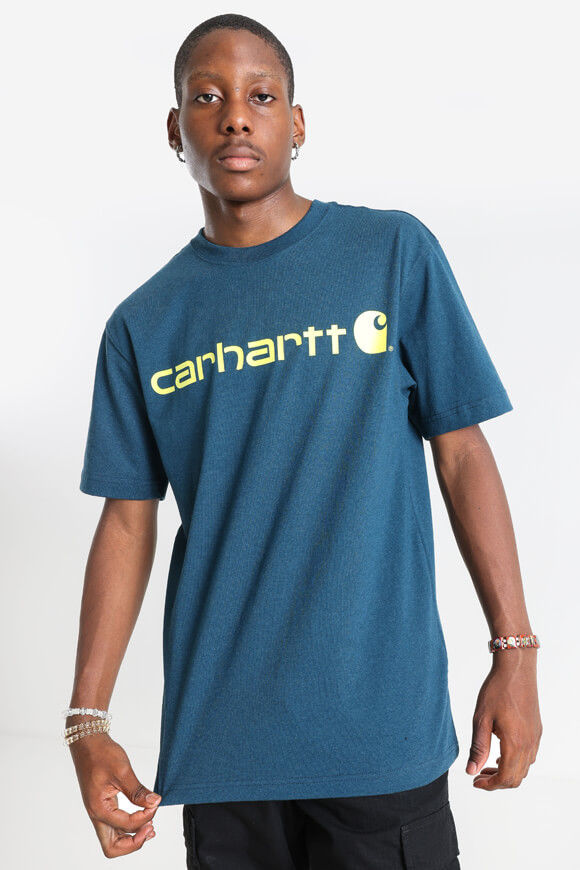 Carhartt Workwear Logo Graphic Oversize T-Shirt | Dark Petrol | Herren  | L von Carhartt Workwear