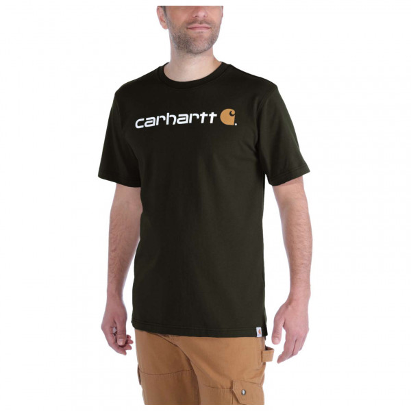 Carhartt - Core Logo S/S - T-Shirt Gr L schwarz von Carhartt