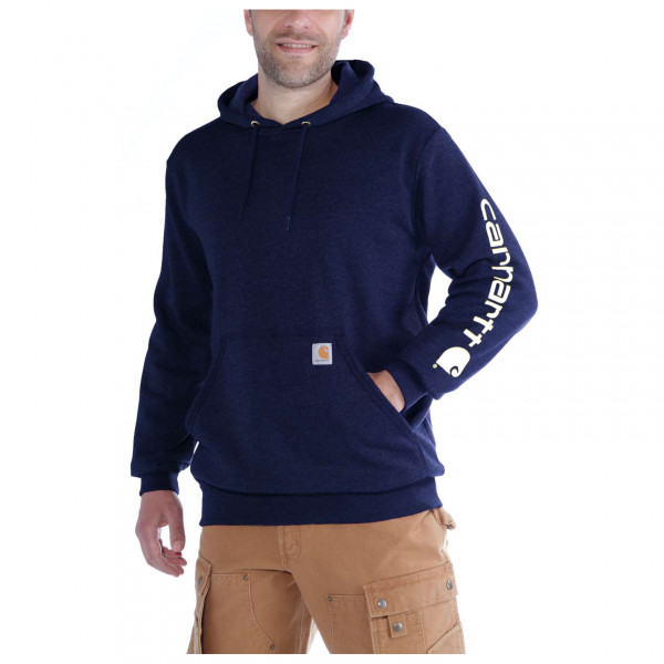 Carhartt - Sleeve Logo Hooded Sweatshirt - Hoodie Gr L blau von Carhartt