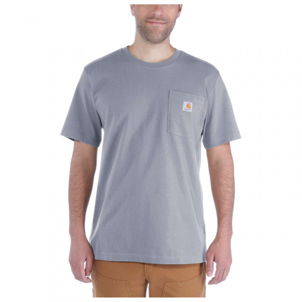 Carhartt - Workw Pocket S/S - T-Shirt Gr M grau von Carhartt