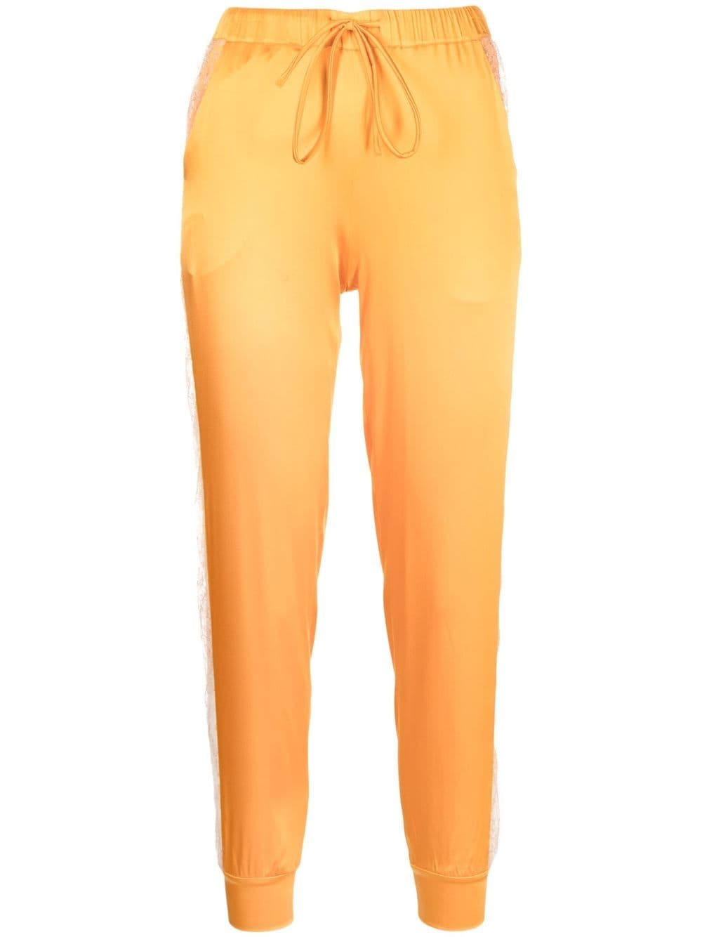 Carine Gilson tapered silk trousers - Orange von Carine Gilson