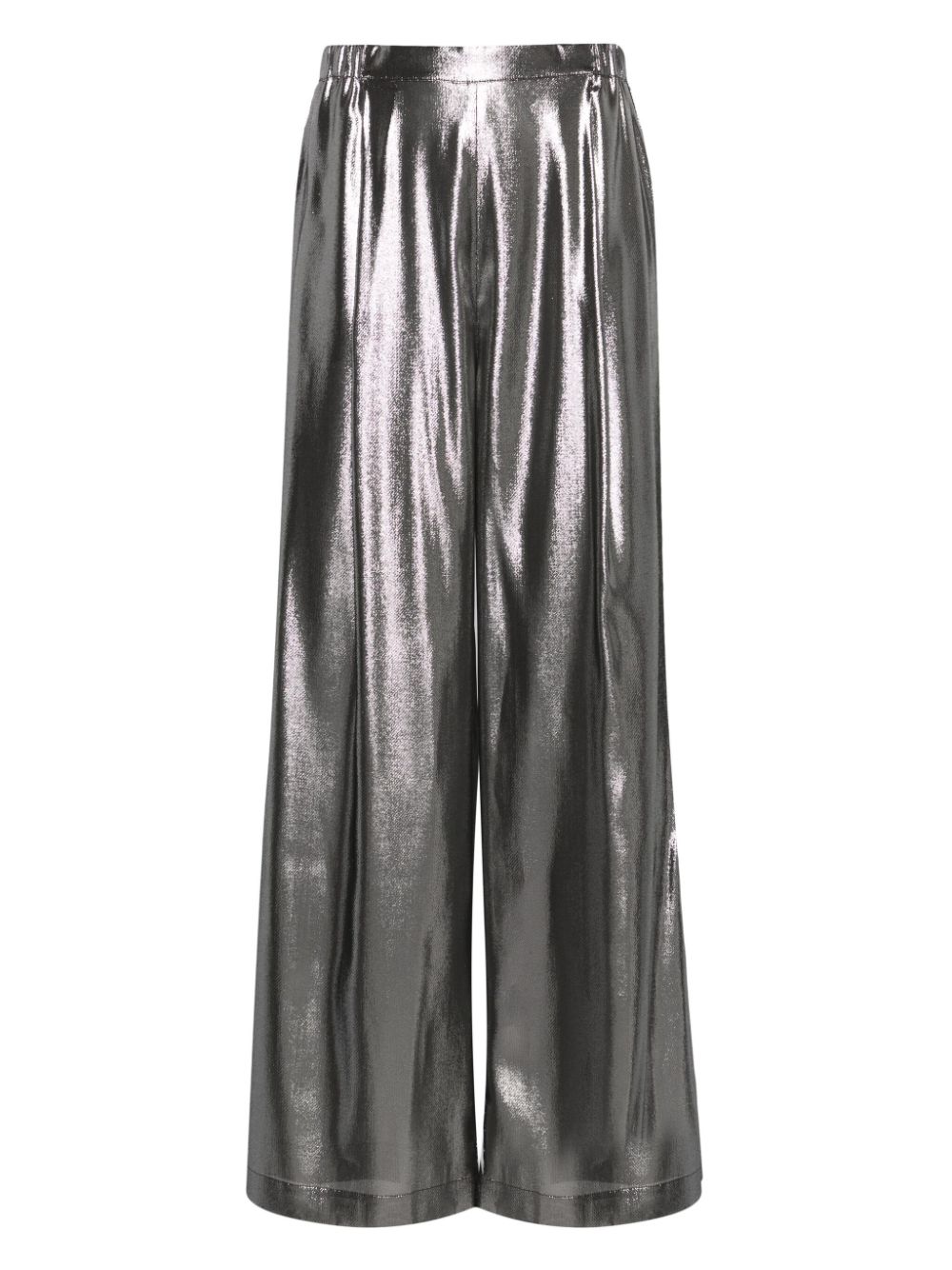 Carine Gilson wide-leg lurex pyjama trousers - Silver von Carine Gilson