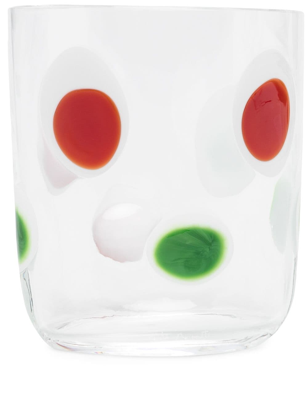 Carlo Moretti polka dot pattern glass - White von Carlo Moretti