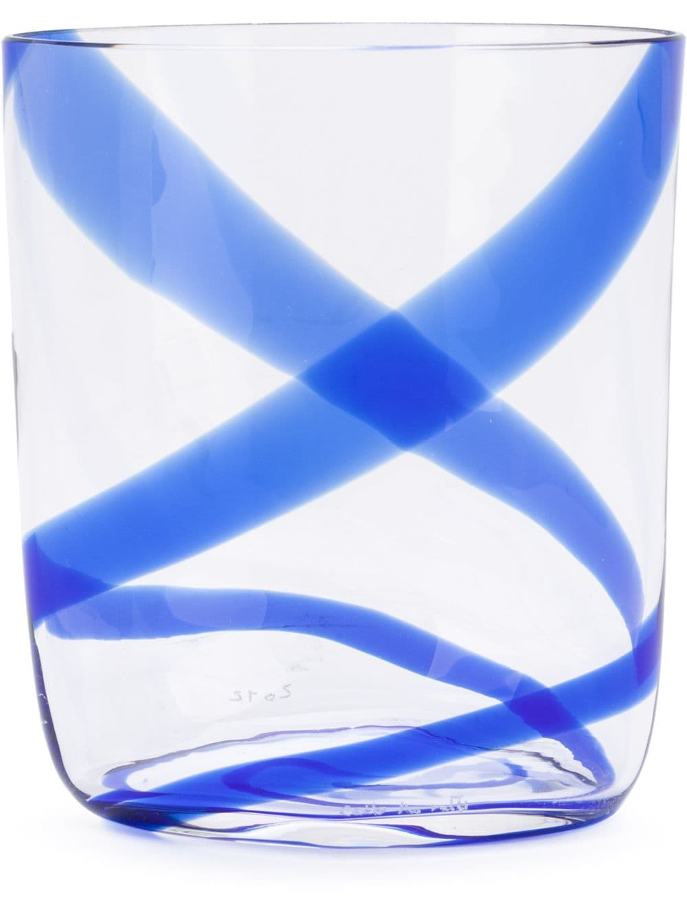 Carlo Moretti striped glass - Blue von Carlo Moretti