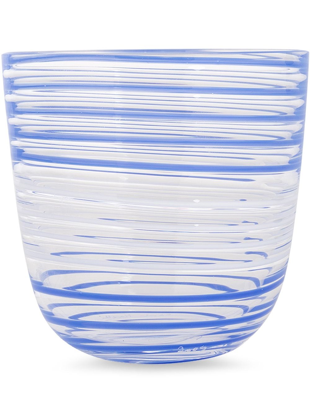 Carlo Moretti striped water glass - Blue von Carlo Moretti