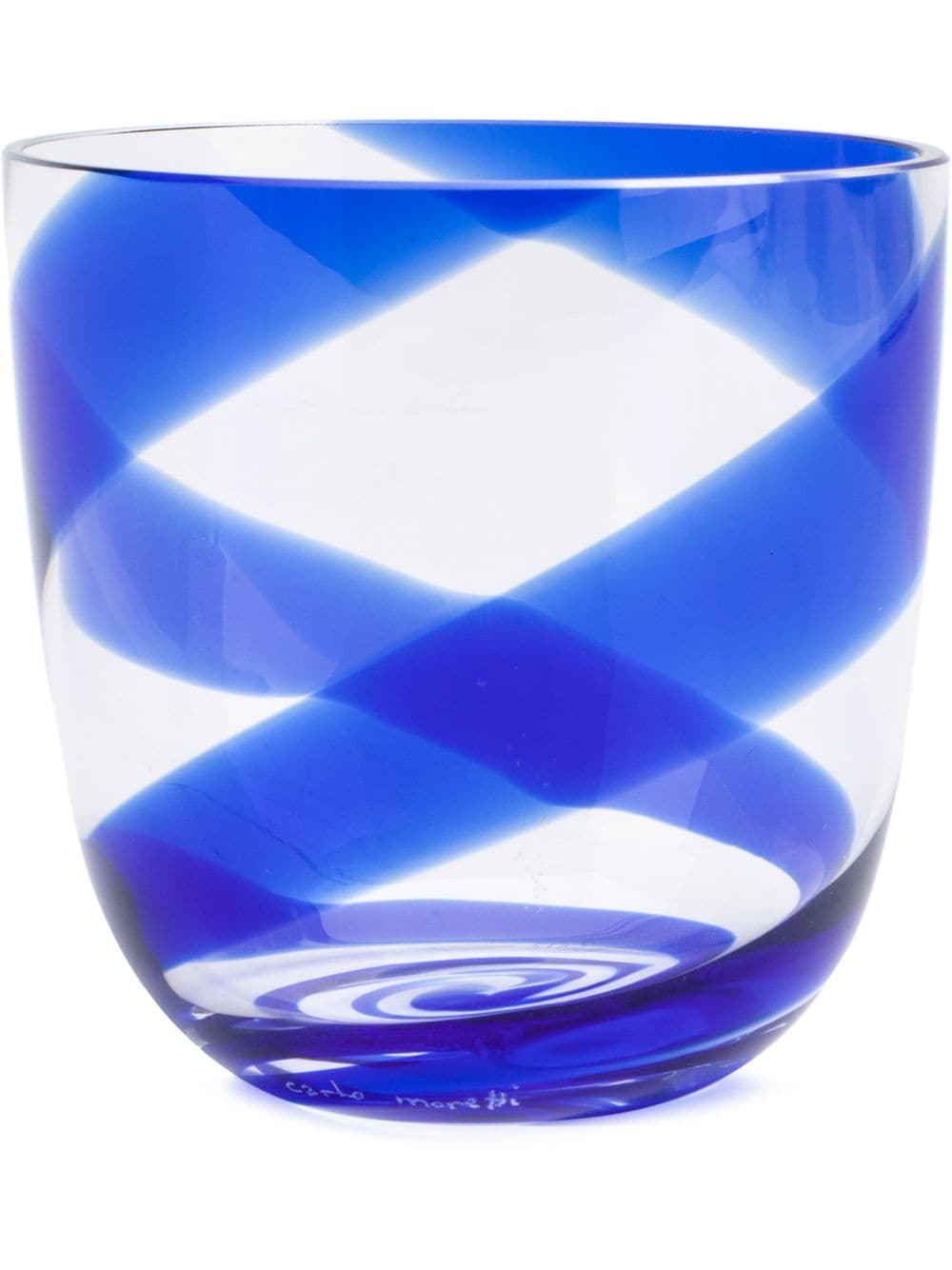Carlo Moretti twist stripe glass - Blue von Carlo Moretti