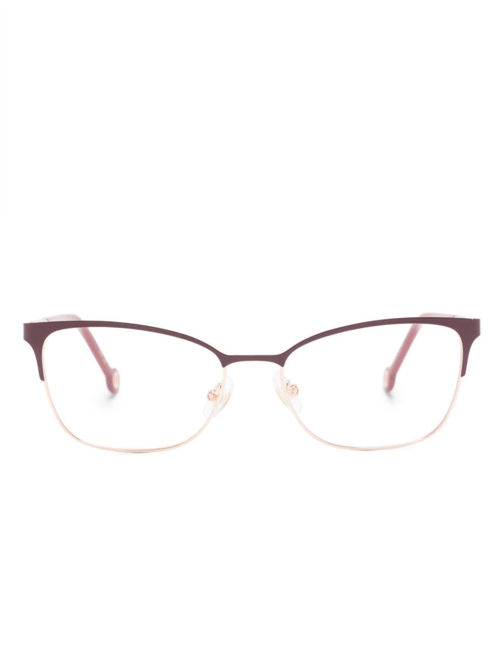 Carolina Herrera butterfly-frame glasses - Red von Carolina Herrera