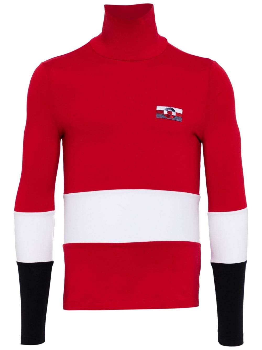 Carolina Herrera colour-block roll-neck jumper - Red von Carolina Herrera