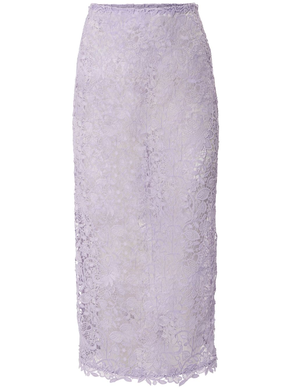 Carolina Herrera floral-lace midi skirt - Purple von Carolina Herrera