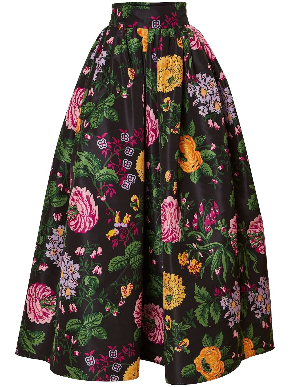 Carolina Herrera floral-print ball skirt - Black von Carolina Herrera