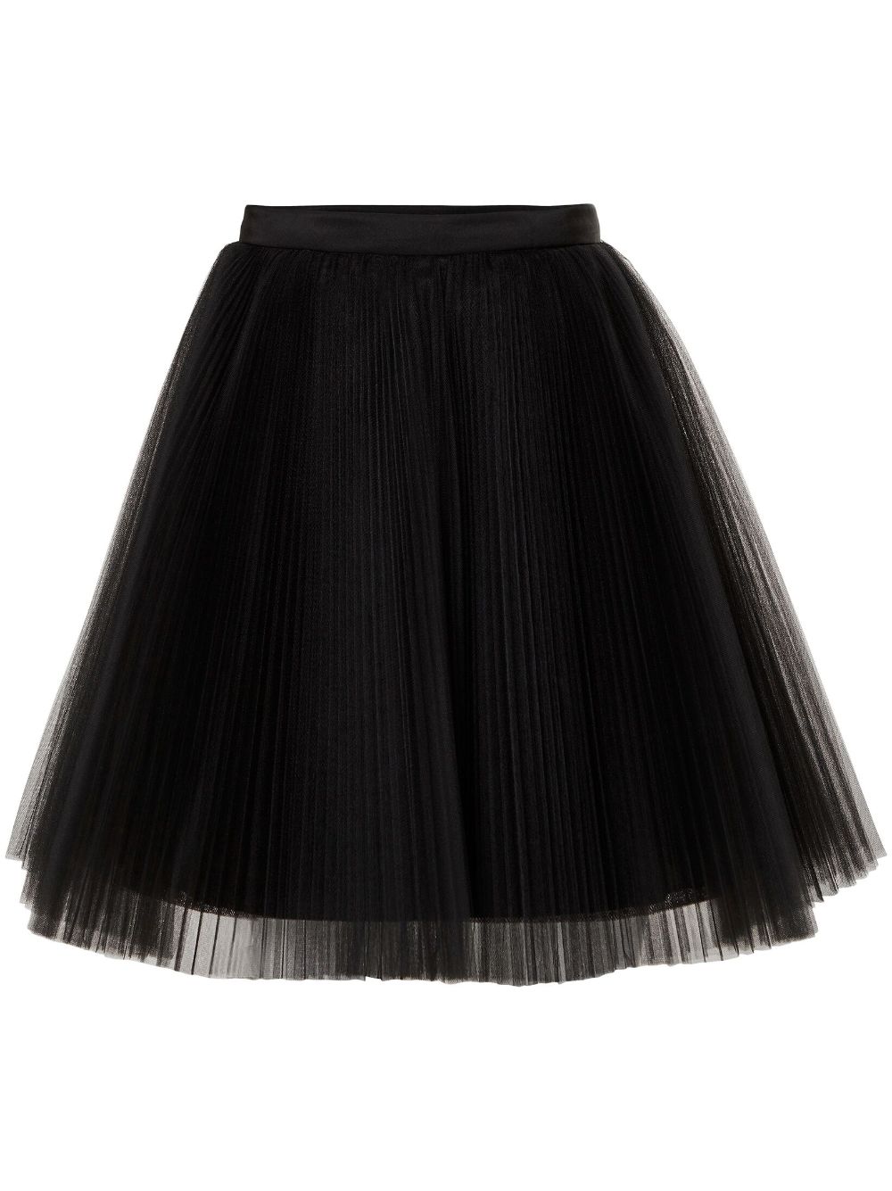 Carolina Herrera pleated tulle miniskirt - Black von Carolina Herrera