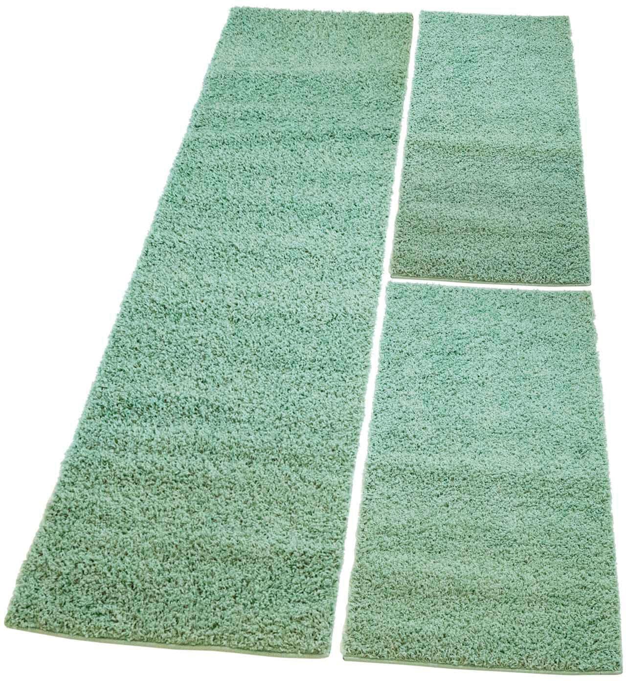 Carpet City Bettumrandung »Pastell Shaggy 300«, (3 tlg.) von Carpet City