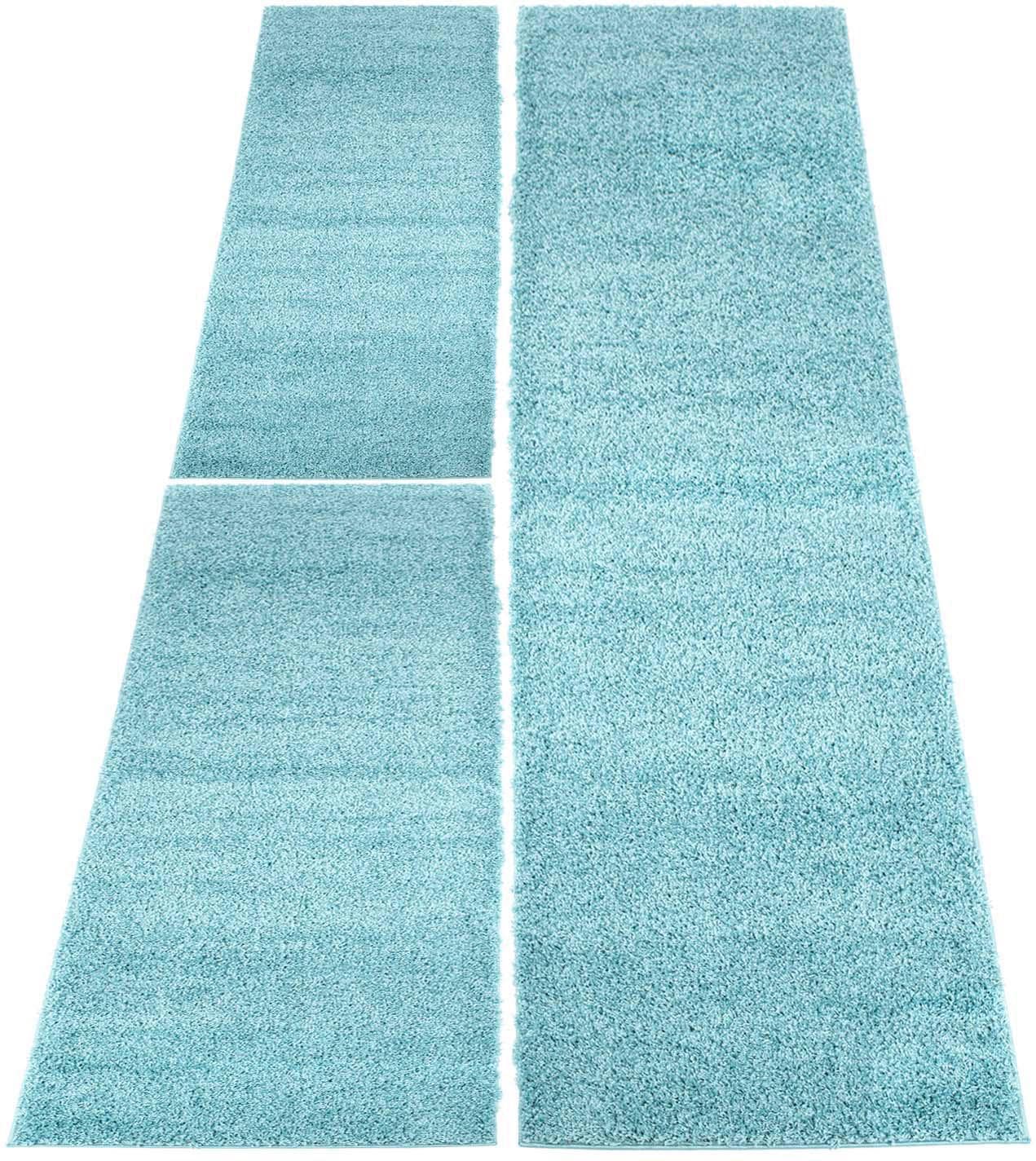 Carpet City Bettumrandung »Shaggi uni 500«, (3 tlg.) von Carpet City