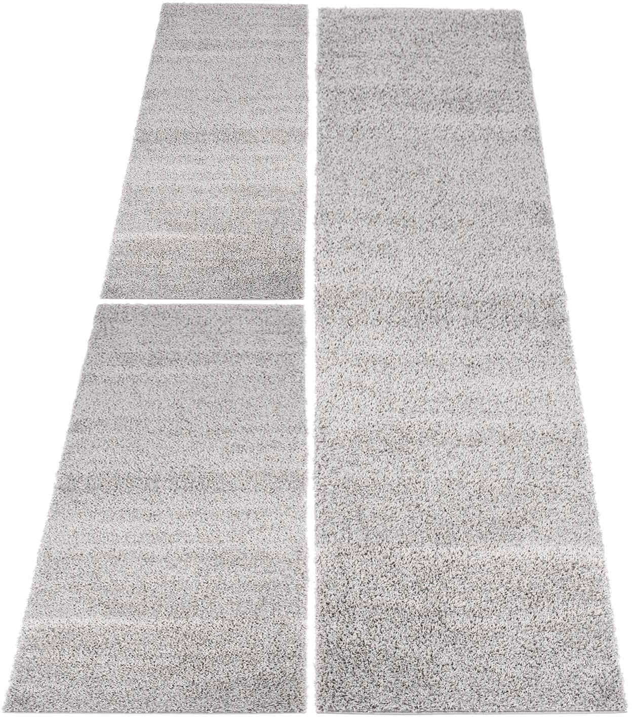 Carpet City Bettumrandung »Shaggi uni 500«, (3 tlg.) von Carpet City