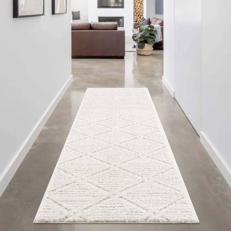 Carpet City Hochflor-Teppich »Focus 2997«, rechteckig, 20 mm Höhe, Läufer, Boho, Hochtief-Muster/ 3D-Effekt, für Wohnzimmer, Schlafzimmer von Carpet City