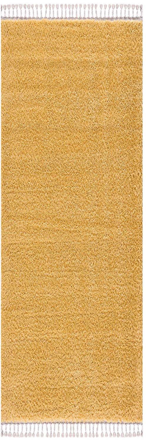 Carpet City Hochflor-Teppich »Pulpy 100«, rechteckig, 30 mm Höhe, Läufer, weich, mit Fransen, uni, viele Grössen, Wohnzimmer, Schafzimmer von Carpet City