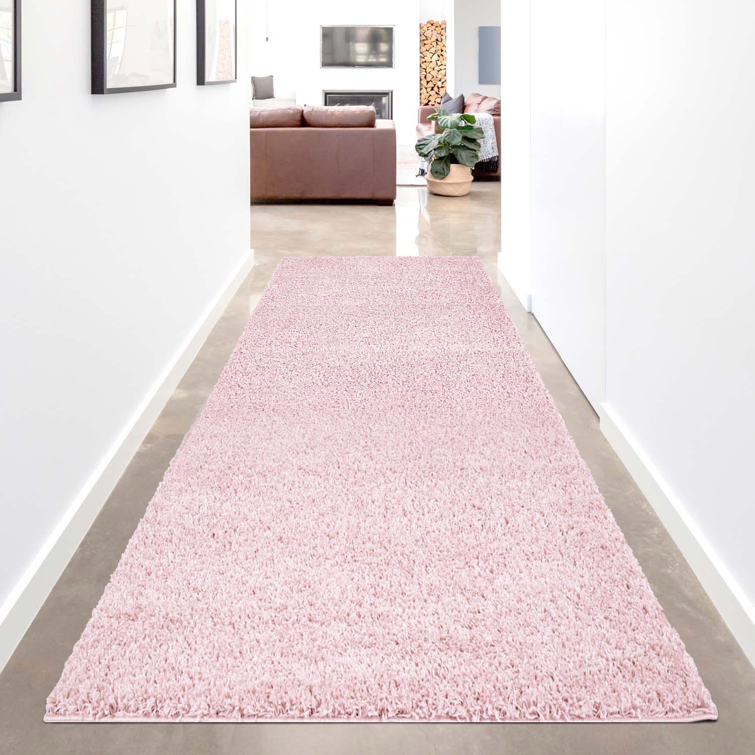 Carpet City Hochflor-Läufer »Shaggi uni 500«, rechteckig von Carpet City