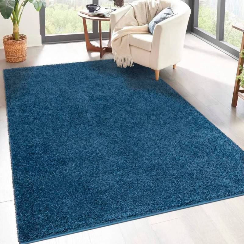 Carpet City Hochflor-Teppich »City Shaggy«, rechteckig, Robuster Langflor Teppich uni, besonders flauschig weich von Carpet City