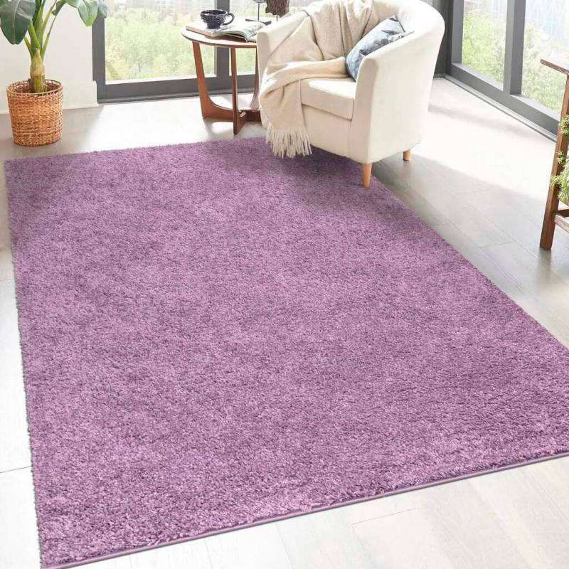 Carpet City Hochflor-Teppich »City Shaggy«, rechteckig, 30 mm Höhe, Auch als Läufer, Langflor, Uni, Shaggy, flauschig-weich von Carpet City