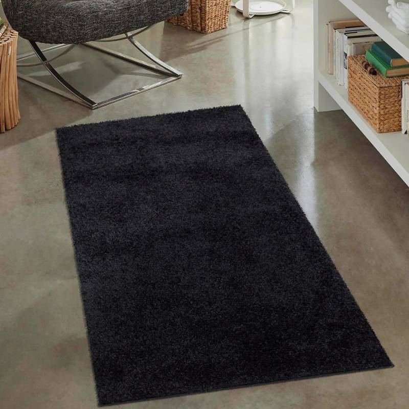 Carpet City Hochflor-Teppich »City Shaggy«, rechteckig, 30 mm Höhe, Auch als Läufer, Langflor, Uni, Shaggy, flauschig-weich von Carpet City