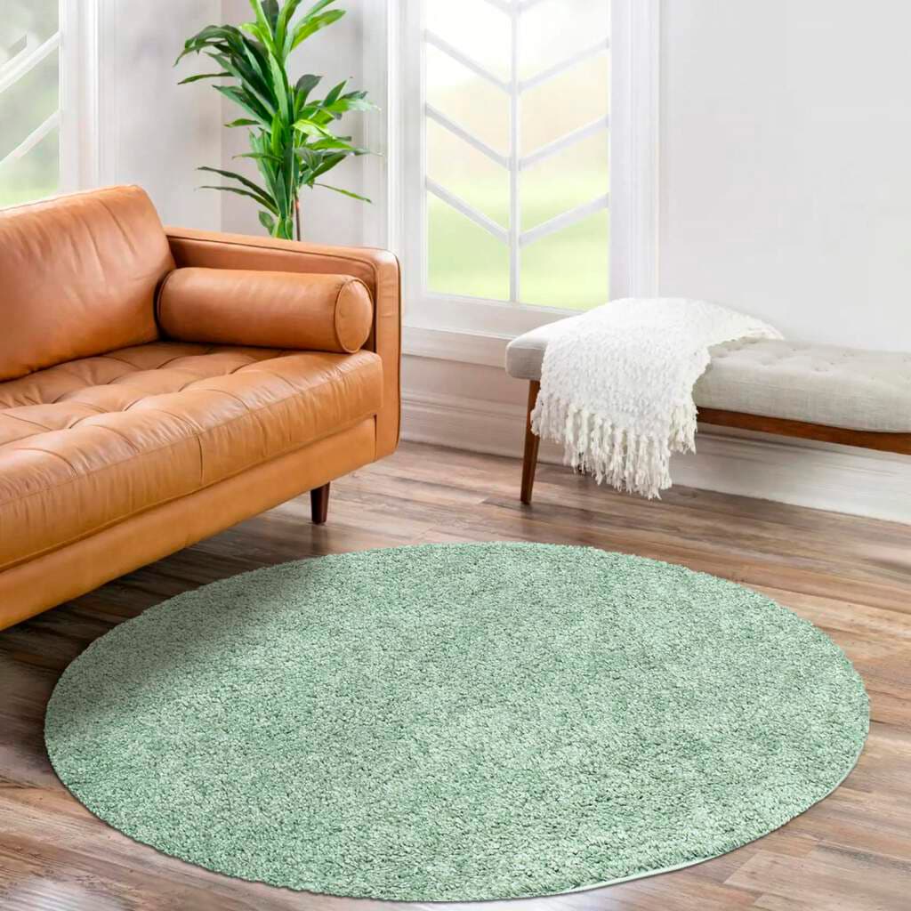 Carpet City Hochflor-Teppich »City Shaggy«, rund, Teppich Einfarbig Uni, besonders flauschig-weich von Carpet City